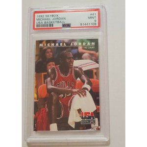 Michael Jordan 1992 Skybox USA Team #41 PSA 9 Mint HOF Chicago Bulls 1992-93